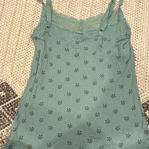 Old Navy Green Floral Camisole